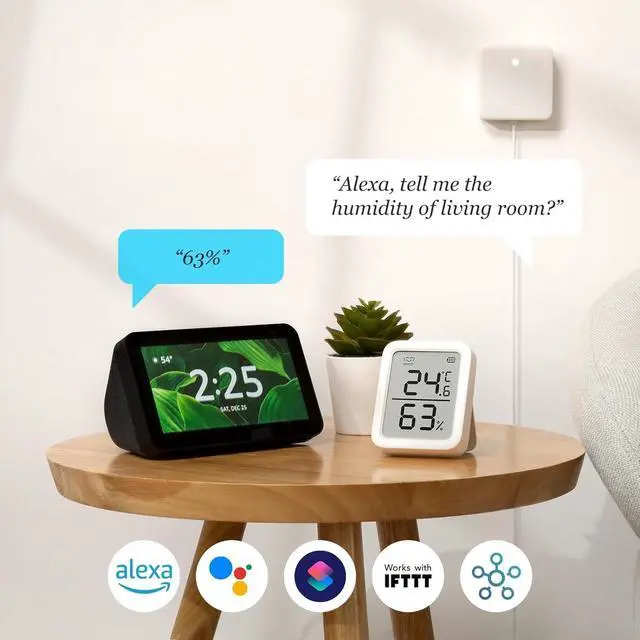 Alt view image 7 of 7 - WiFi Thermometer Hygrometer Plus 2 Pack, Wireless Digital Indoor Temperature Gauge Humidity Monitor with App Alerts, for Home, Greenhouse, Basement and Pets, (Supports 2.4G WiFi)