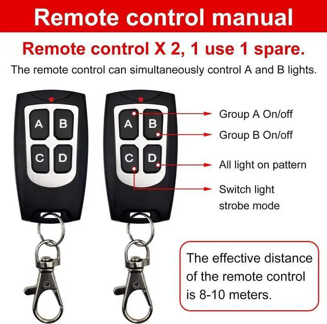 Alt view image 3 of 5 - E Led Strobe Lights for Trucks Vehicles Suvs, 12-24 8pcs Emergency Warning Caution Hazard Construction Ultra Slim Sync Car with Control Box Surface Mount (White Amber)