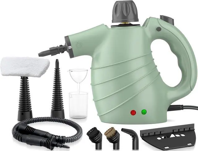 Main image of Steam Cleaner, Pressurized Multi-Surface Handheld Steam Cleaner with Safety Lock, Chemical-Free Steam Cleaner for Home with 10 Accessories, Steamer for Cleaning Floor, Upholstery, Couch, Grout & Car