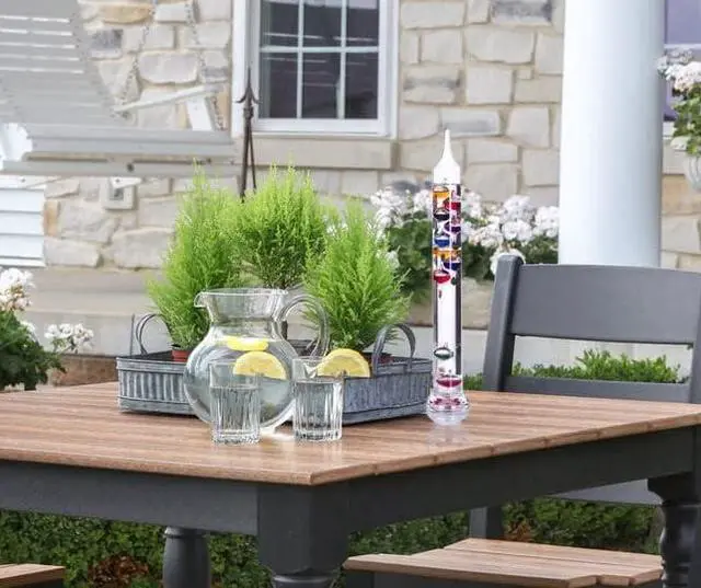 Alt view image 4 of 7 - Thermometer - Floating Glass Balls Fahrenheit Temperature Indicator - Fun and Decorative (17.5" Inches High, 10 Multi Colored Spheres)