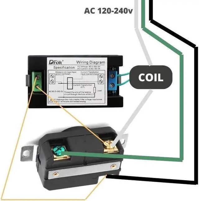 Alt view image 6 of 6 - L6-30 Outlet Meter Box Installation Kit Assembly Required for Custom Application w/Box, Recepticle, LCD Meter, Screws, Cable Gland 110-240v Ampmeter, Voltmeter, Monitor Energy Usage