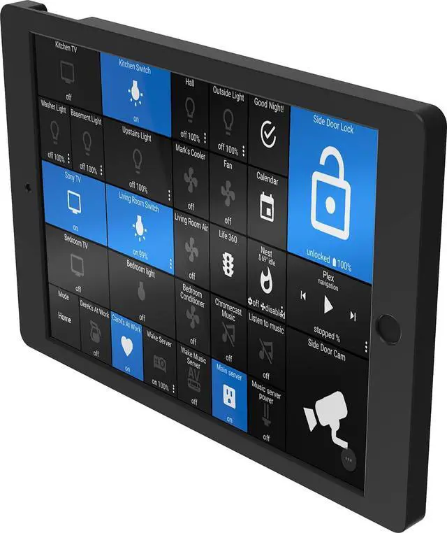 Alt view image 2 of 7 - Smart Home Mount Wall Mount Kit for Apple iPad 10.2 inch Tablet (7th / 8th Gen) - Black