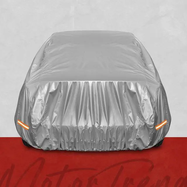Alt view image 6 of 6 - SafeKeeper Heavy Duty Car Cover Waterproof All Weather, Multi-Layered Truck SUV Car Cover for Snow Rain Sun UV Protection, Full Exterior Car Covers for Automobiles (Fits up to 210" Length)