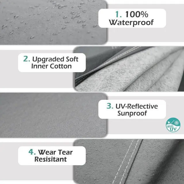 Alt view image 2 of 7 - 16 Layers SUV Car Cover Waterproof All Weather Heavy Duty, Universal Fit Subaru CrossTrek, Audi Q3, Kia Soul/Seltos, Honda Element, Hyundai Kona, Nissan Kicks, Toyota CHR, vw Taos etc.