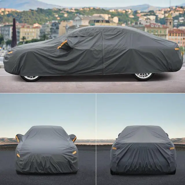 Alt view image 7 of 7 - 16 Layers SUV Car Cover Waterproof All Weather Heavy Duty, Universal Fit Subaru CrossTrek, Audi Q3, Kia Soul/Seltos, Honda Element, Hyundai Kona, Nissan Kicks, Toyota CHR, vw Taos etc.