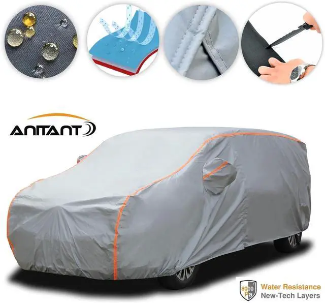 Alt view image 2 of 6 - Mini Van Cover,Large Car Cover,Car Cover Waterproof All Weather Van Full Size,Car Cover Waterproof,Mini Van Cover Waterproof All Weather,RainUV Protection Inner Cotton,Fit Mpv 191" to 206"