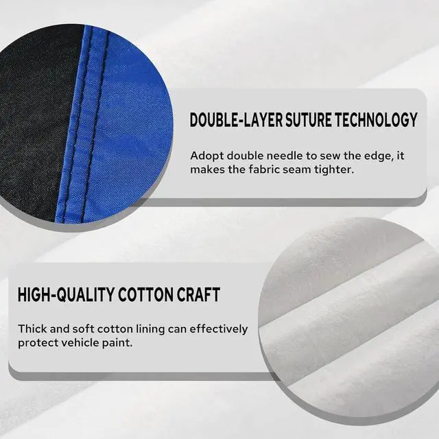 Alt view image 3 of 6 - 10-Layer for Jeep Covers Waterproof 4 Door All Weather for Automobiles, Outdoor for Jeep Cover Universal Fits for Jeep Wrangler Cover TJ YJ CJ JK JL