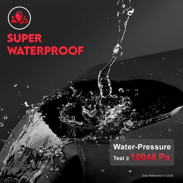 Alt view image 5 of 7 - Furniture Cover Rectangle - 600D Outdoor Table Cover Waterproof & Heavy Duty, Large Lawn Furniture Sofa Set Covers for Outside Dining Table and Chairs Seating Combo - 111 x 74 x 28 Inch