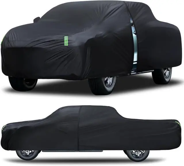 Main image of Truck Car Cover Waterproof All Weather Full Outdoor Pickup Truck Cover Rain UV Protection, Size T2 Universal Fit for Ford F150 Chevy Silverado Dodge Ram 1500. (Fit Truck Length 221 to 228 inch)