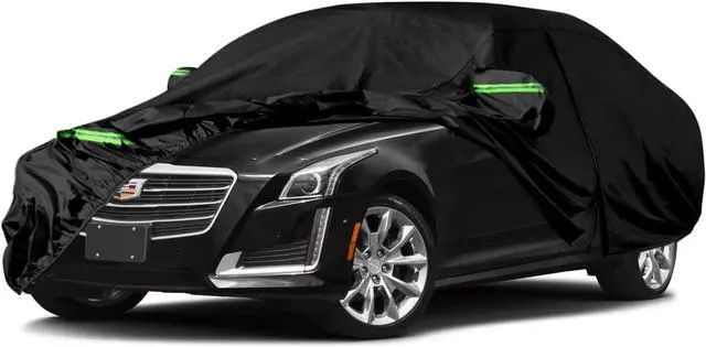 Main image of Waterproof Car Cover Replace for Cadillac CTS/CTS-V 2003-2019, 210T All Weather Car Covers with Zipper Door for Snow Rain Dust Hail Protection