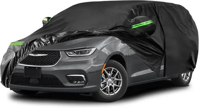 Main image of Waterproof Car Cover Replace for 20082024 Chrysler Town & Country, Chrysler Pacifica and Dodge Grand Caravan Minivan, 6 Layers All Weather Car Cover with Zipper Door for Snow Rain Dust Protection