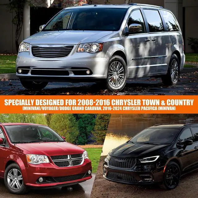 Alt view image 6 of 7 - Waterproof Car Cover Replace for 20082024 Chrysler Town & Country, Chrysler Pacifica and Dodge Grand Caravan Minivan, 6 Layers All Weather Car Cover with Zipper Door for Snow Rain Dust Protection