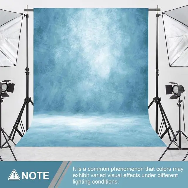 Alt view image 4 of 5 - Professional Photography Backdrop for Portrait Photo Props Booth Background Photoshoot Studio with Ployester Fabric Roller Pocket on Top(8x10ft, Light Blue)