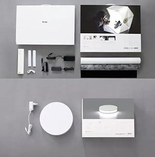 Alt view image 7 of 7 - 360 Studio Set (Photo lightbox Studio with 360 Photography Turntable Set / 25inch Photo Light Box / 10inch Bluetooth 360 Turntable Included | ORANGEMONKIE)