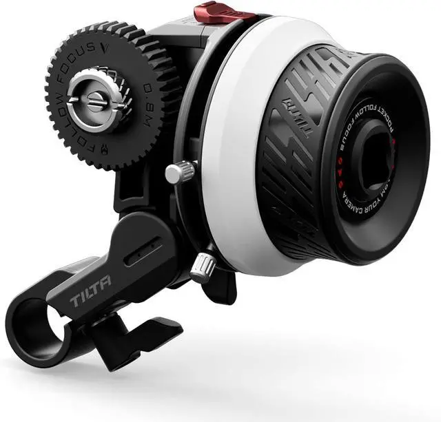 Main image of Pocket Follow Focus | Precise Focus Ring with A/B Stops | Fluid Damping System | 15mm Rod & Rod Holder | Works with Most Cameras & Lenses | Lightweight, Comfortable, and Compact Design (FF-T07)