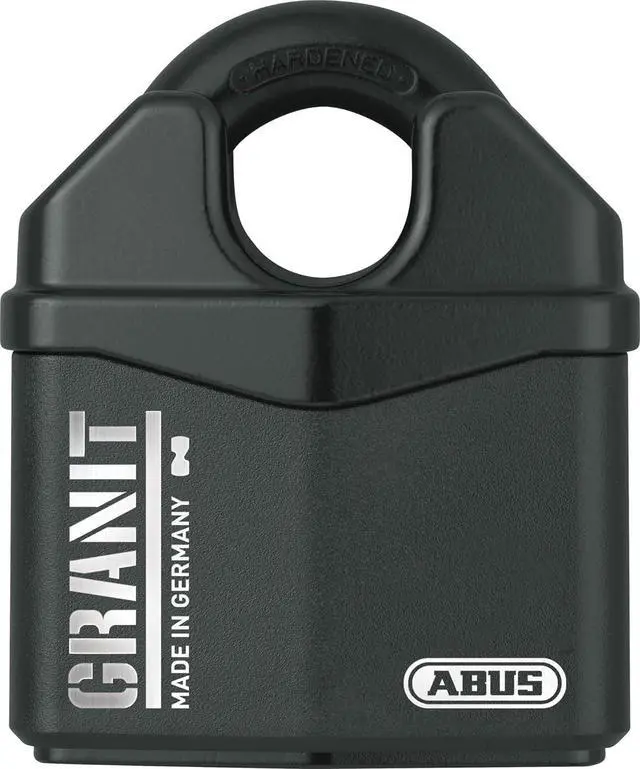 Main image of Granit 37/80 Heavy Duty Hardened Steel Padlock - Closed Shackle Lock with 1/2" Shackle - Corrosion Resistant Outdoor Lock - Made in Germany - Keyed Different