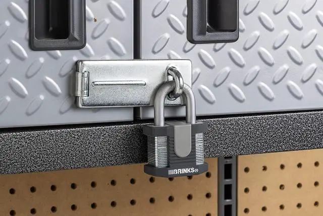 Alt view image 4 of 7 - 50mm Commercial Laminated Steel Keyed Padlock, 6-Pack - Solid Steel Body with Boron Steel Shackle