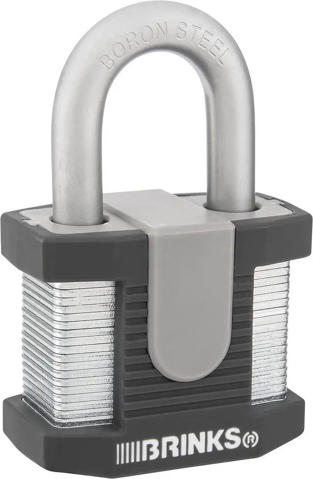Alt view image 6 of 7 - 50mm Commercial Laminated Steel Keyed Padlock, 6-Pack - Solid Steel Body with Boron Steel Shackle