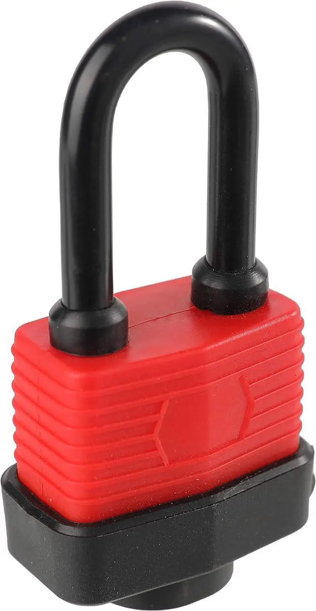 Alt view image 3 of 4 - Heavy Duty Covered Laminated Steel Keyed Padlocks, Keyed Alike Locks, Waterproof Padlock for Outdoor use, 1-9/16 inch Wide Body, Long Shackle-Pack of 20