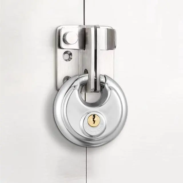 Alt view image 6 of 6 - 304 Stainless Steel Discus Padlock, Keyed Alike Disc Lock for Storage Unit, Garage and Trailer,12 Pack