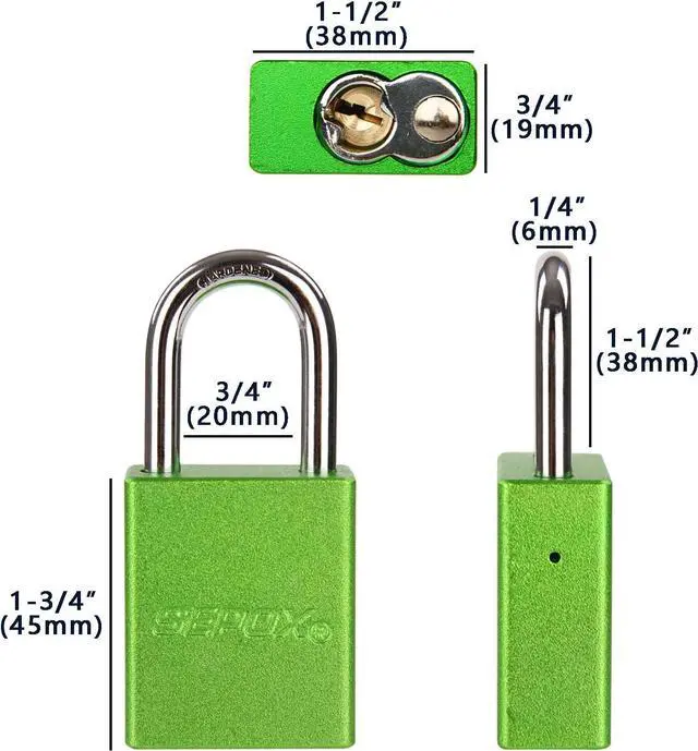Alt view image 7 of 7 - Outdoor Padlocks - Pack of 24 Pcs Lock Keyed Different 72 Pcs Brass Key, Weatherproof, High-Security Padlocks in Vibrant Green, Long Shackle for Fence, Locker Lock, Yard,Lock-Out
