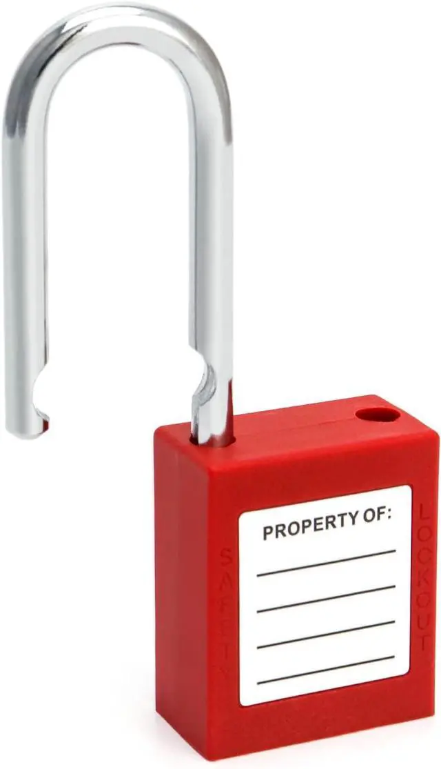 Alt view image 4 of 7 - Red Lockout Tagout Safety Padlock, 20 Padlocks with 40 Keys, Keyed Different