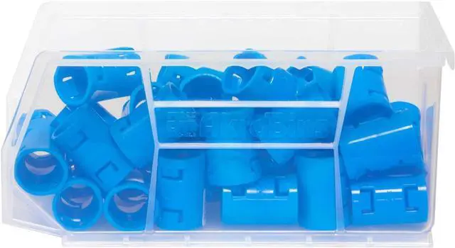 Alt view image 2 of 7 - 30230 AkroBins Plastic Storage Bins, Space-Saving Stackable Bins for Garage, Pantry, Craft Organization, 11-Inch x 5-Inch x 5-Inch, Clear, 12-Pack