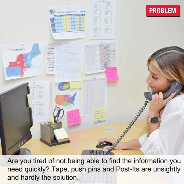 Alt view image 2 of 7 - Office AdjustaView 10-Pocket Desk Reference Organizer with Easy-Load Pockets and Compact Weighted Base for Maximum Stability (Colored Pockets)