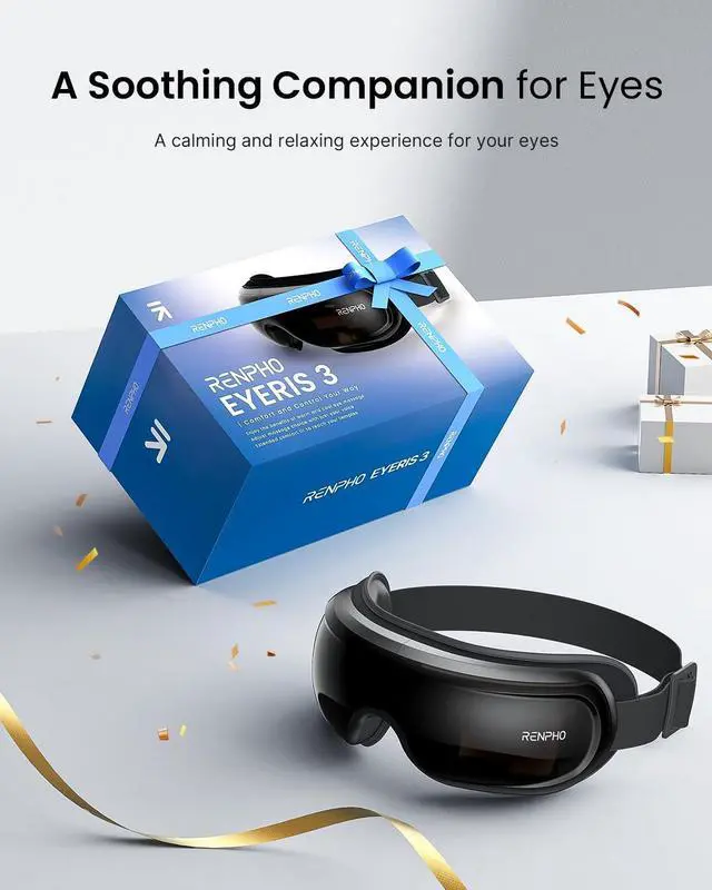 Alt view image 5 of 7 - Eye Massager with Heat and Cooling for Migraines, Birthday Gifts for Women/Men, FSA HSA Eligible, Eyeris 3 Voice Control Eye Mask with DIY Massage Setting, Eye Care for Relax