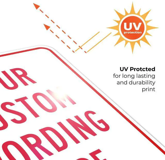 Alt view image 7 of 7 - Sigo Signs, Custom Sign, Personalized Metal Signs, Customize for Office, Business, Workplace, Office, Home, Airbnb, Delivery Signs, 18x24 Inches Yellow, Rust Free .063 Aluminum, Made in USA