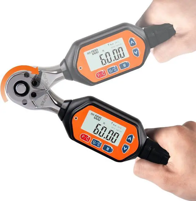 Main image of 4th Gen Mini Digital Torque Wrench - 3/8-inch Drive with Buzzer & LED, 1.8-60 Nm (1.33-44.25 ft-lbs), High Precision Electronic Tool for Bike & Car Repairs, Calibrated for Superior Performance
