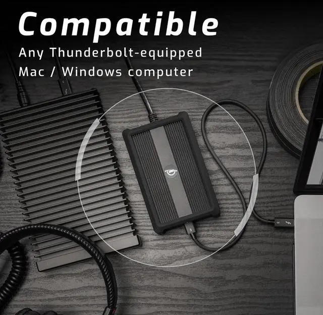 Alt view image 5 of 5 - Thunderbolt 3 10G Ethernet Adapter, for High-Speed Network Connections, RJ45 Port Supports 10Gb/s, 5Gb/s, 2.5Gb/s, 1Gb/s and 100Mb/s Base-T, Compatible with Thunderbolt 3 or Thunderbolt 4 Ports