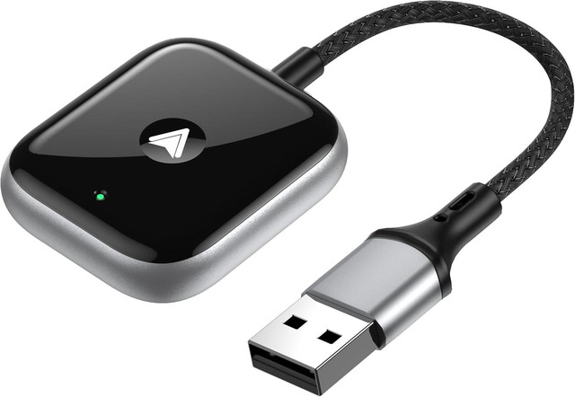 thumbnail interactive-video image 1 of Mini Wireless CarPlay Adapter – Plug & Play, Low Latency, USB-A/USB-C, Android Auto Compatible 1 of 3