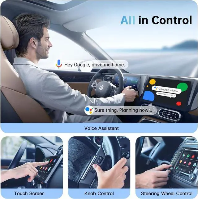 Alt view image 5 of 7 - Android Auto Wireless Adapter, Wireless Android Auto Car Adapter for Wired Android Auto Cars Converts Wired to Wireless Easy Setup Plug & Play Seamless Connection Stable Fast for Android (Black)