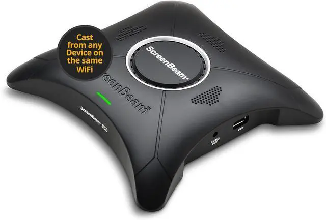 Main image of 960 Wireless Display Receiver  Native Screen Mirroring, Supports Windows/Android/ Devices, Supports Miracast, Receiver Connects to Display or Projector via USB/HDMI Cable