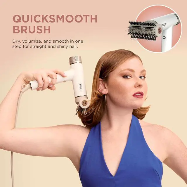 Alt view image 7 of 7 - Hair Dryer SpeedStyle RapidGloss Finisher and High-Velocity Dryer, Ionic Hair Blow Dryer with IQ Speed Styling and Drying Suite, No Heat Damage, Best for Straight and Wavy Hair, Silk, HD331