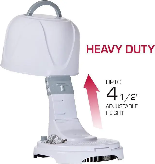 Alt view image 2 of 7 - Red by Kiss 3000 Ceramic Tourmaline Professional Hood Dryer, 4 Heat Settings Blow Dryer for Home & Salon, Height Adjustable Convenient Big Hood Size Extra Coverage