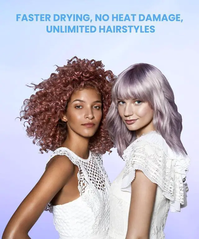 Alt view image 3 of 7 - Hair Dryer, Ionic Blow Dryer, Professional High-Speed Hairdryer with 150,000 RPM Motor for Fast Drying, 5 Temps/3 Speeds Lightweight Hairdryer with Magnetic Nozzle for Home Travel Women Man