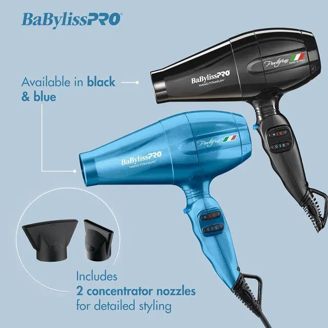 Alt view image 6 of 6 - Nano Titanium Italian Portofino Hair Dryer - Professional 2000 Watt Blow Dryer