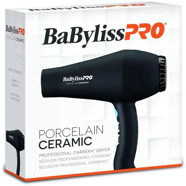 Alt view image 2 of 5 - Porcelain Ceramic Carrera Professional Hair Dryer 1900 watts/Ionic