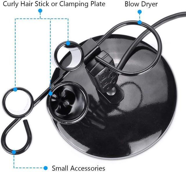 Alt view image 3 of 7 - 2 Packs Tabletop Blow Dryer & Hair Iron Holder - Salon Appliance Stand w/ 3 Outlets