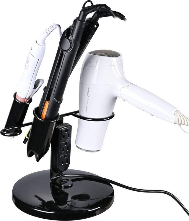 Alt view image 5 of 7 - 2 Packs Tabletop Blow Dryer & Hair Iron Holder - Salon Appliance Stand w/ 3 Outlets
