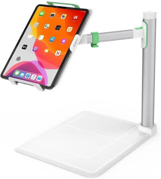Alt view image 2 of 7 - Tablet Stage Stand For Presenters, Lecturers & Teachers- Adjustable & Portable Tablet Holder Designed For Schools & Classrooms - For iPad, iPad Pro, iPad Mini, Galaxy S4, Surface Pro & More