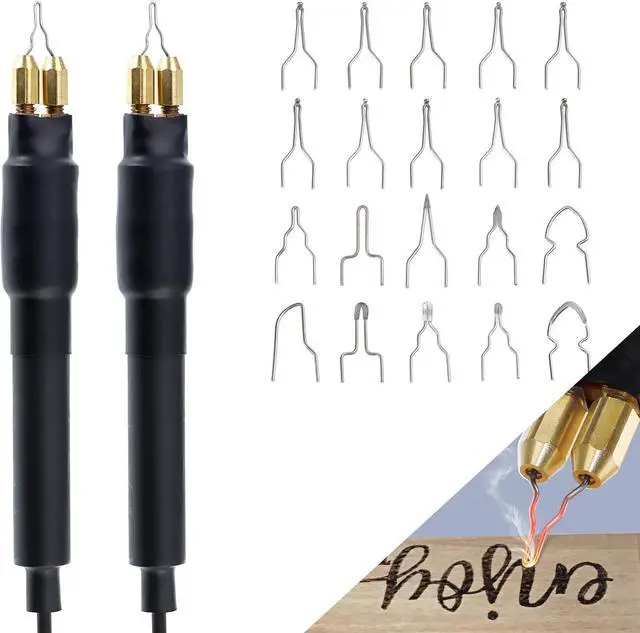 Alt view image 5 of 7 - 60W Professional Wood Burning Kit Pro Wood Burner Pyrography Tool with 20 Wire Nibs Tips Including Ball Tips
