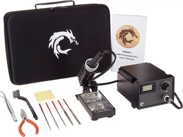 Main image of (Stage 2) Single Pen Professional Woodburning Detailer 60W Tool with Digital Temperature Control, 40 Tips, Case