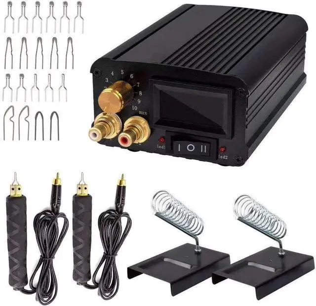 Main image of Wood Burning Kit, 110V Dual Pen Professional Pyrography Machine Set with Digital Adjustable Temperature Control 20 Tips Crafts Burning Tool for Wood Leather and Gourd
