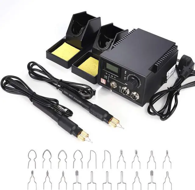 Main image of Wood Burning Tools Kit,110V 60W Professional Pyrography Wood Burning Kit with Dual Pen and Wire Tips for Beginners Adults (Dual Digital Display)