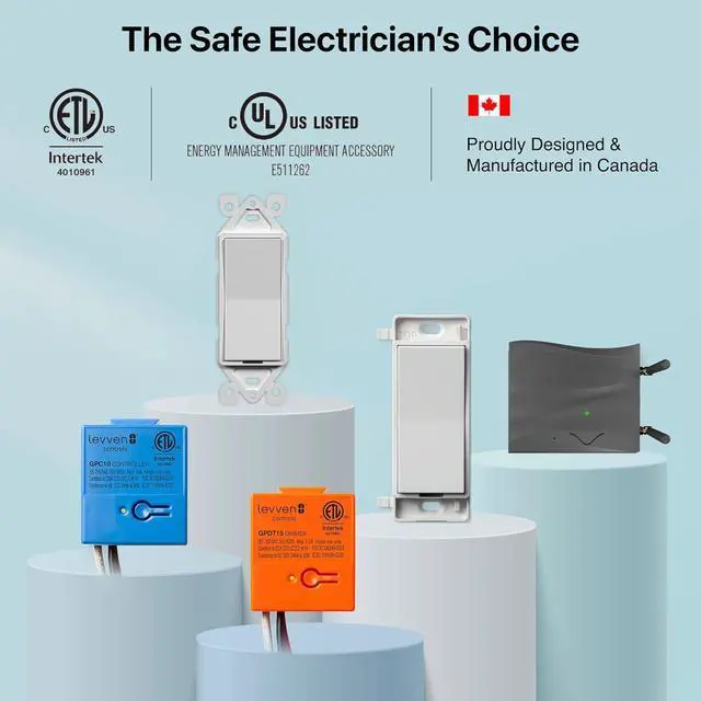 Alt view image 2 of 7 - Single-Pole On/Off Wireless Switch and Receiver Kit - Decorator-Style Switch, White