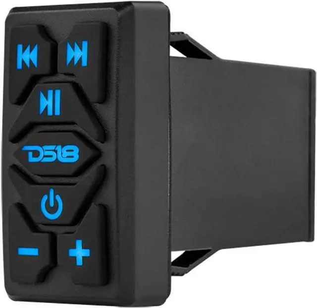 Alt view image 5 of 7 - DS18 RKS-BT Waterproof Bluetooth Marine Rocker Switch Audio Streamer with Controls - Built-in Wireless BT Audio Receiver - Stereo 2.5v Pre-Out RCA - Universal Rocker Switch Mount