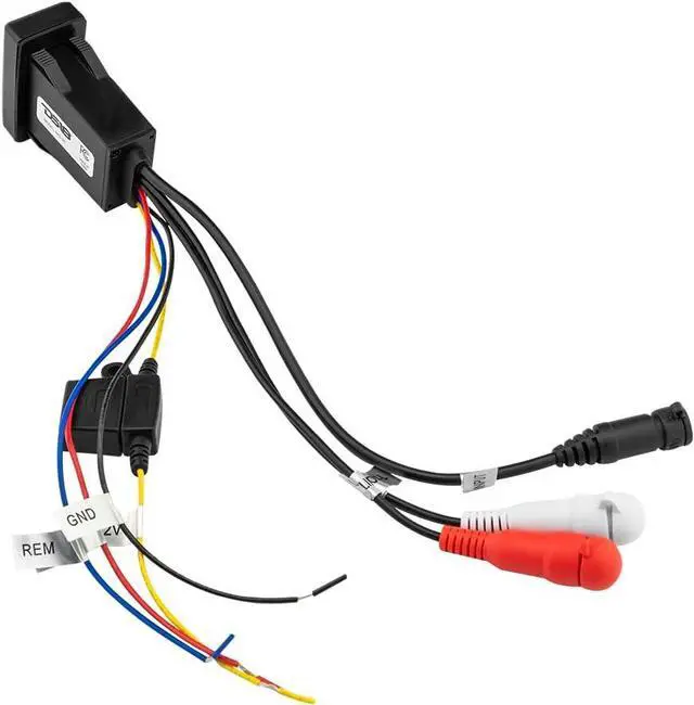 Alt view image 7 of 7 - DS18 RKS-BT Waterproof Bluetooth Marine Rocker Switch Audio Streamer with Controls - Built-in Wireless BT Audio Receiver - Stereo 2.5v Pre-Out RCA - Universal Rocker Switch Mount